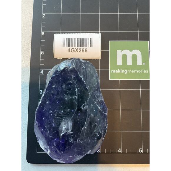 Amethyst Translucent Art Glass Cullet Glowing Uranium Manganese Slag #4GX266 - Picture 8 of 8
